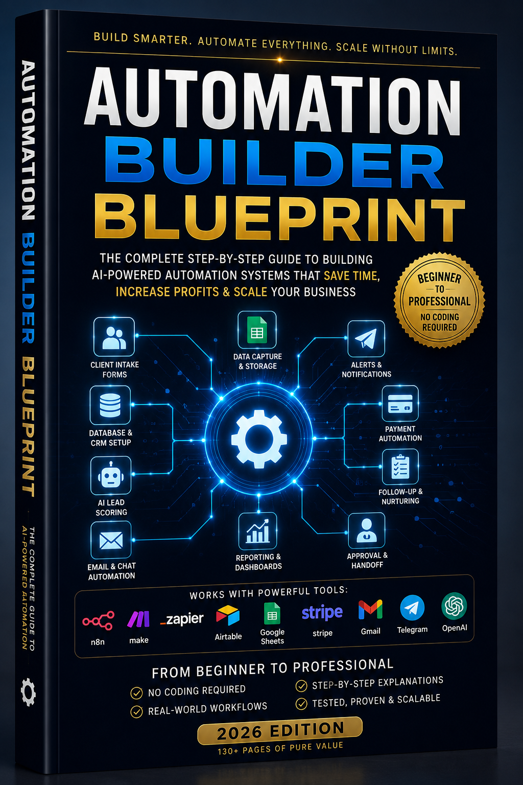 The Automation Builder Blueprint book cover by YK SYSTEMS